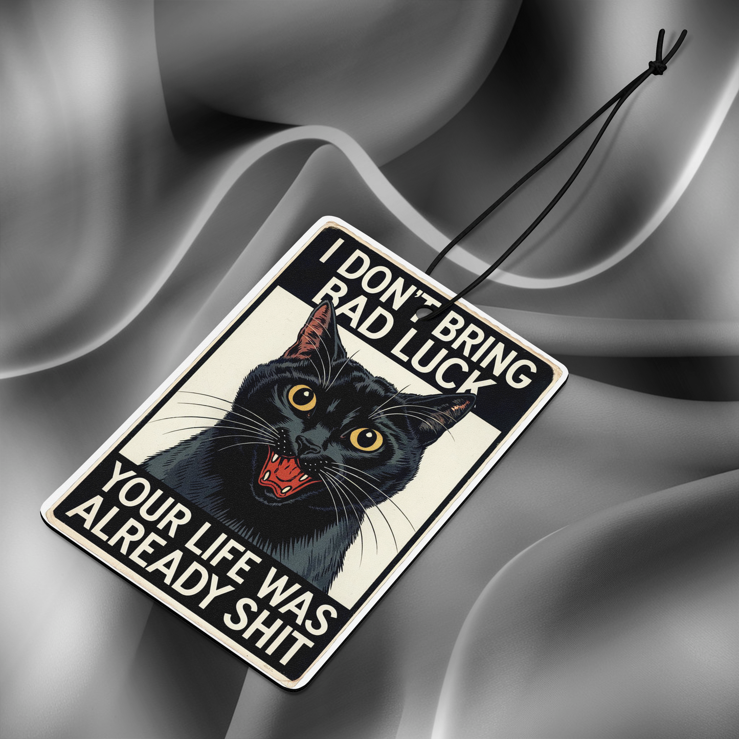 Black Cat Bad Luck Special Edition Car Air Freshener - Pack of 20 (Only £50) - A Humorous Design