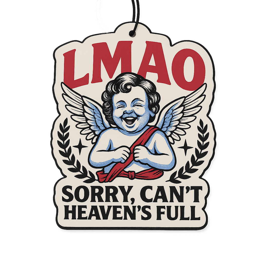 SORRY, CAN’T – Laughing Angel Car Air Freshener - Pack of 20 (Only £50)