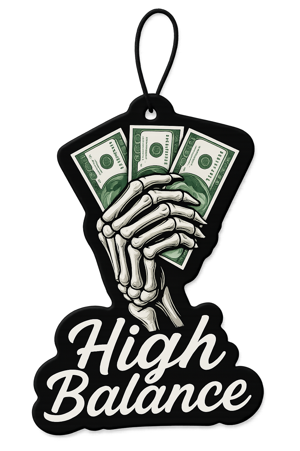 HIGH BALANCE – Skeleton Money Grip Car Air Freshener - Pack of 20 (Only £50)